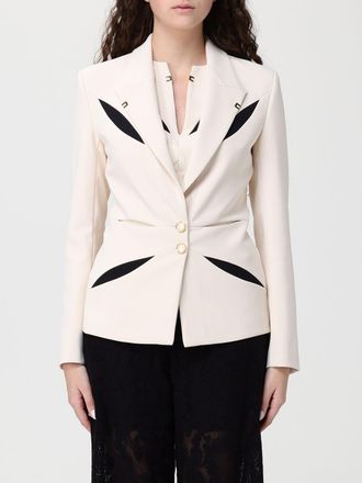 Elisabetta Franchi Blazer monopetto Elisabetta Franchi in cr&ecirc;pe cut-out