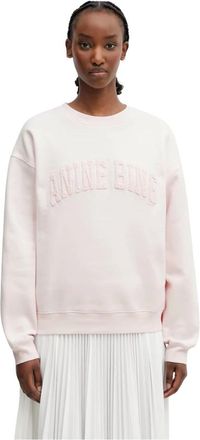 Anine Bing Spencer Sweatshirt - Dames - Sweatshirts - Roze - XS - Katoen - Hoodies & sweatvesten