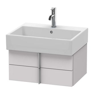 Duravit Duravit Vero Air Mueble De Pared 58,4 X 43,1 Cm, 2 Cajones, Para Vero Air 235060, Color (frente/cuerpo): Blanco Lila Seda Laca Mate - Va628508787
