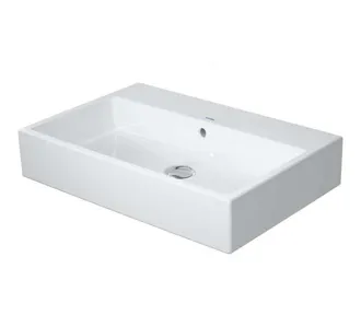 Duravit Vero Air Lavabo Con Piano Rubinetto Troppopieno Geschl 700x470mm Senza Foro Rubinetto Bianco - Duravit