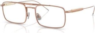Brunello Cucinelli 53mm Rectangle optical glasses in Gold at Nordstrom