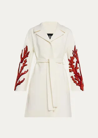 Libertine - Libertine Coral Patches Vienna Wrap Coat