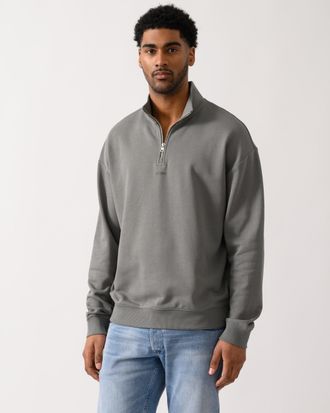 HUGO BOSS Mens Durty244 Sweatshirt in Grey Cotton - Size X-Large