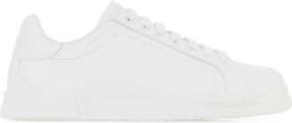 Dolce & Gabbana White Leather Portofino Sneakers