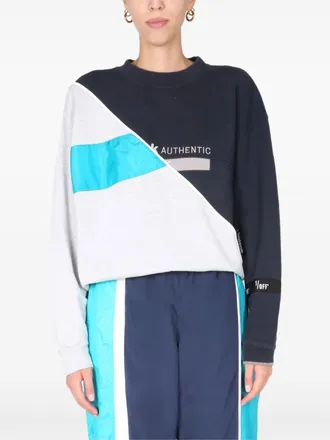 1/OFF colourblock sweatshirt - unisex - Cotton/Polyester - M - Blue