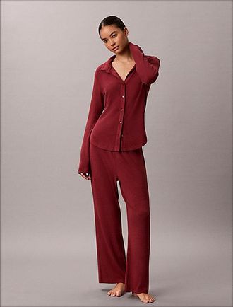 Calvin Klein Pijama De Punto Peinado Suave