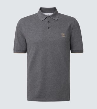 Brunello Cucinelli Cotton piqu&eacute; polo shirt