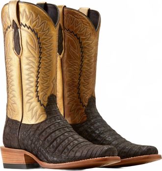 Ariat Mens Futurity Caiman Cutter Toe Cowboy Boot In Multi