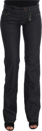 Costume National Donkerblauwe Classic Fit Flared Jeans - Dames - Bootcut Jeans - Blauw - W26 - Katoen - Jeans