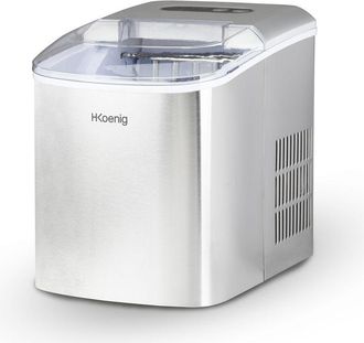 H.Koenig Hkoenig - Kb14 M&aacute;quina De Hacer Hielo, Potencia 120 W, Diaria 12 Kg, Ciclo Producci&oacute;n 10/13 Min, 2 Tama&ntilde;os Cubitos, Capacidad Bandeja De Agua 2,1 L, P