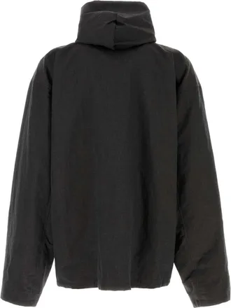 Balenciaga Mens Jacket Black Linen Cotton