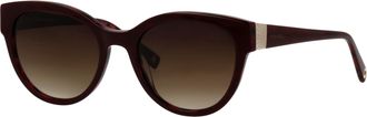 Brendel eyewear Sonnenbrille BRENDEL EYEWEAR Modell 906209, Damen, rot, gemustert, leicht gl&auml;nzend, Sonnenbrillen Sonnenbrille, Form Panto, Logoschriftzug auf B&uuml;gel, 