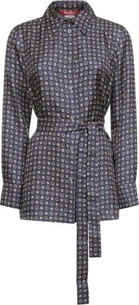 Max Mara Camicia a fiori - Blu