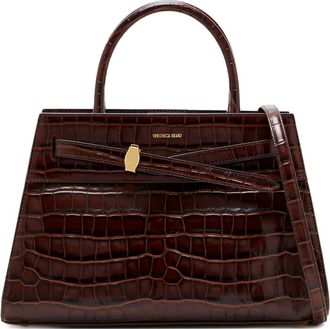 Veronica Beard Dash leren tas - Bruin