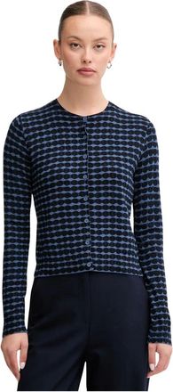 Benetton Cardigan de Punto Estampado - Knitwear - Mujer - Multicolor - XS