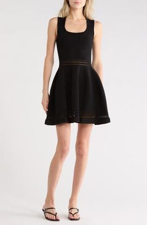 SIMKHAI Lottie Sleeveless Ottoman Sweater Minidress in Black at Nordstrom Rack, Size X-Large
