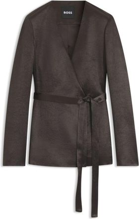 BOSS Slim-fit blazer in lustrous twill