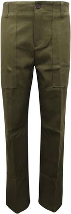 Department Five Militaire Stijl Damesbroek Made in Italy - Dames - Straight fit broeken - Groen - S - Broeken