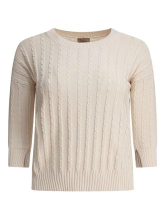 Rakkì cable-knit cotton sweater - Neutrals