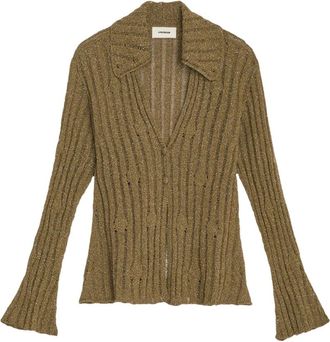 A Paper Kid Dames, Truien, Groen, Maat: XS Lame