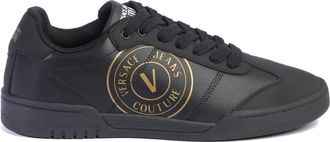 Versace Jeans Couture Sneakers, unisex, Black, Size: 11 US Brookling Sneakers V Emblem