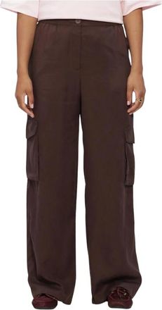 Y.A.S Y.a.s, Broeken, Dames, Bruin, XS, Bamboo HMW Pant WO. Elastic