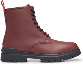 HUGO BOSS Mens Hugo Ryan Half Boots in Red