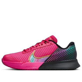 Nike (WMNS) Nike Air Zoom Vapor Pro 2 Premium Hard Court Tennis Shoes Pink Black FB7054-600