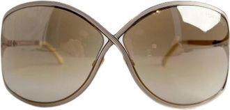 Tom Ford Pre-owned Acetate Zonnebril - Dames - Vintage Accessoires - Bruin - ONE Size - Vintage