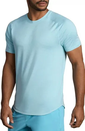 Rhone Atmosphere Performance T-Shirt in Belize Blue Heather at Nordstrom, Size Xx-Large