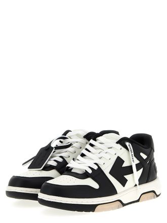 Off-white Mens Bicolor Calfskin Low Top Sneakers