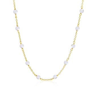 The Lovery Pearl Bead Chain Necklace