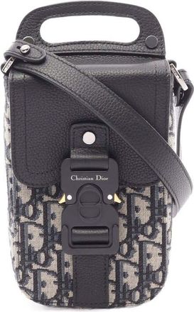 Dior Pre-owned Dior Oblique Canvas Saddle Vertical Pouch Ladies YUN2UODRWBIDN3SS