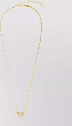 Ferragamo crystal-embellished double-chain necklace