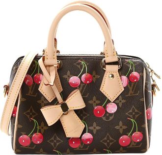 Louis Vuitton Cerise LV X TM Monogram Cerises Canvas Speedy Bandouliere (Authentic Pre-Loved)