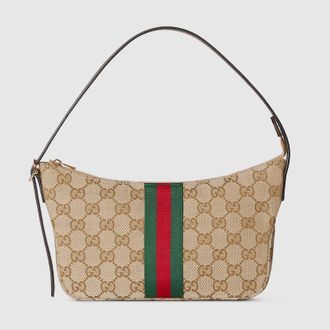 Gucci Lunetta Small Crossbody Bag, Beige, GG Canvas