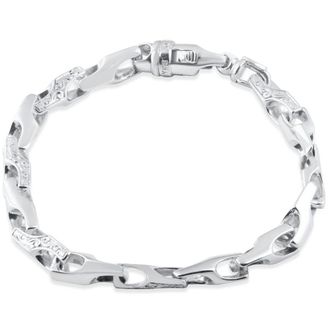 Pompeii3 Mens Designed 14k Gold (45gram) or Platinum (73gram) Link Bracelet 8.5
