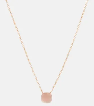POMELLATO Nudo 18kt gold necklace with rose quartz