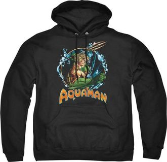 Gildan Justice League of America Ruler Of The Seas Adult Pull Over Hoodie / Hooded Sweatshirt