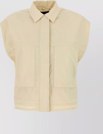 Herno nylon cropped vest