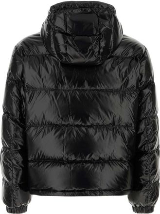 Versace Quilted Nylon Down Jacket - Black