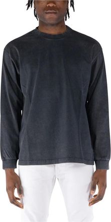 Covert Tops, Heren, Grijs, S, Katoen, Lange Mouw Casual T-shirt