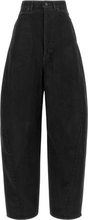 Balenciaga Wide Jeans - Dames - Loose Fit Jeans - Zwart - W27 - Katoen - Jeans