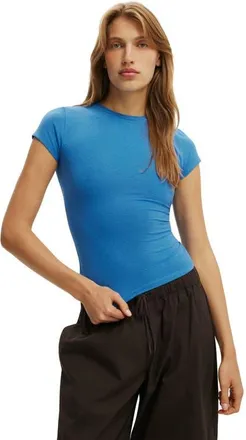 Cotton On Womens All Day Crew Tee in Cobalt at Nordstrom, Size Large