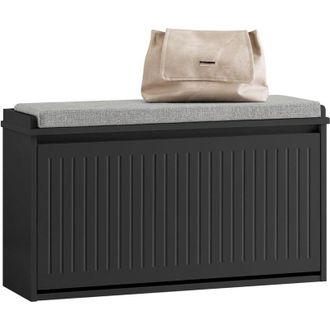 SoBuy Sobuy - Hallway Shoe Bench Shoe Rack Shoe Cabinet with Seat Cushion,FSR98-L-SCH