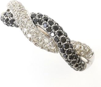 C&A Black White Gold White Gold (18K) Band Ring (Pre-Owned)