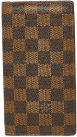 Louis Vuitton Pre-owned Long Wallet (Bi-fold) - Dames - Vintage Accessoires - Bruin - ONE Size - Leer - Vintage