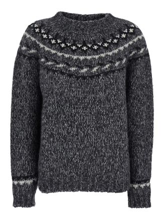 Parosh Grey Knitted Sweater
