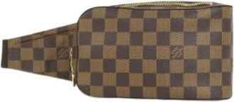 Louis Vuitton Pre-owned Belt Bags, male, Brown, Size: ONE SIZE Pre-owned Geronimos Damier Shoulder Bag