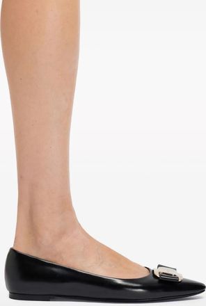 Ferragamo Ferragamo New Vara-Bow Lambskin Ballerina Shoes